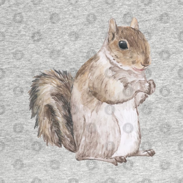 Squirrel - Cute Squirrel by KC Happy Shop